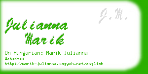 julianna marik business card